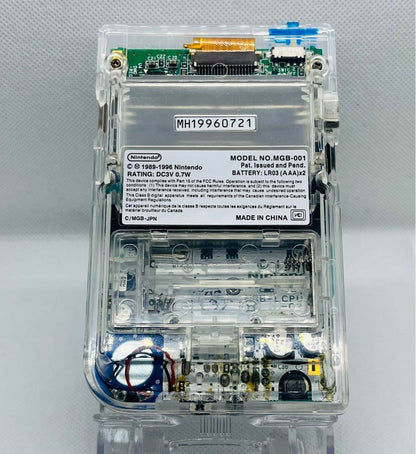 Game Boy Pocket IPS Clear+Blue Custom