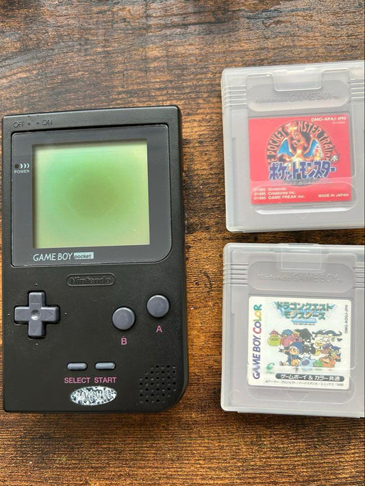 GAME BOY Pocket Main Unit Pokémon Red Dragon Quest Monsters
