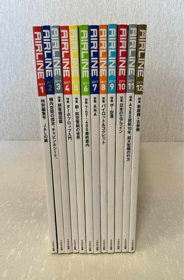[Summary Sale] Monthly Airline (AIR LINE) 2017 January-December Set