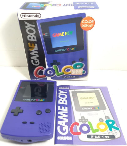 [Game Boy Color] Game Boy Color Purple CGB-S-PUA Box with Manual