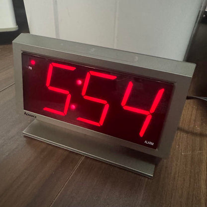 Rare New Digital Desk Clock 110V Compatible