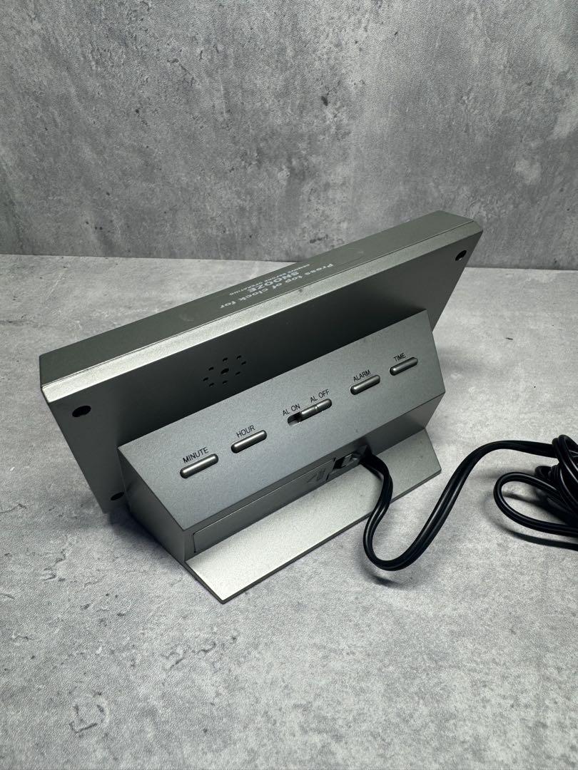 Rare New Digital Desk Clock 110V Compatible