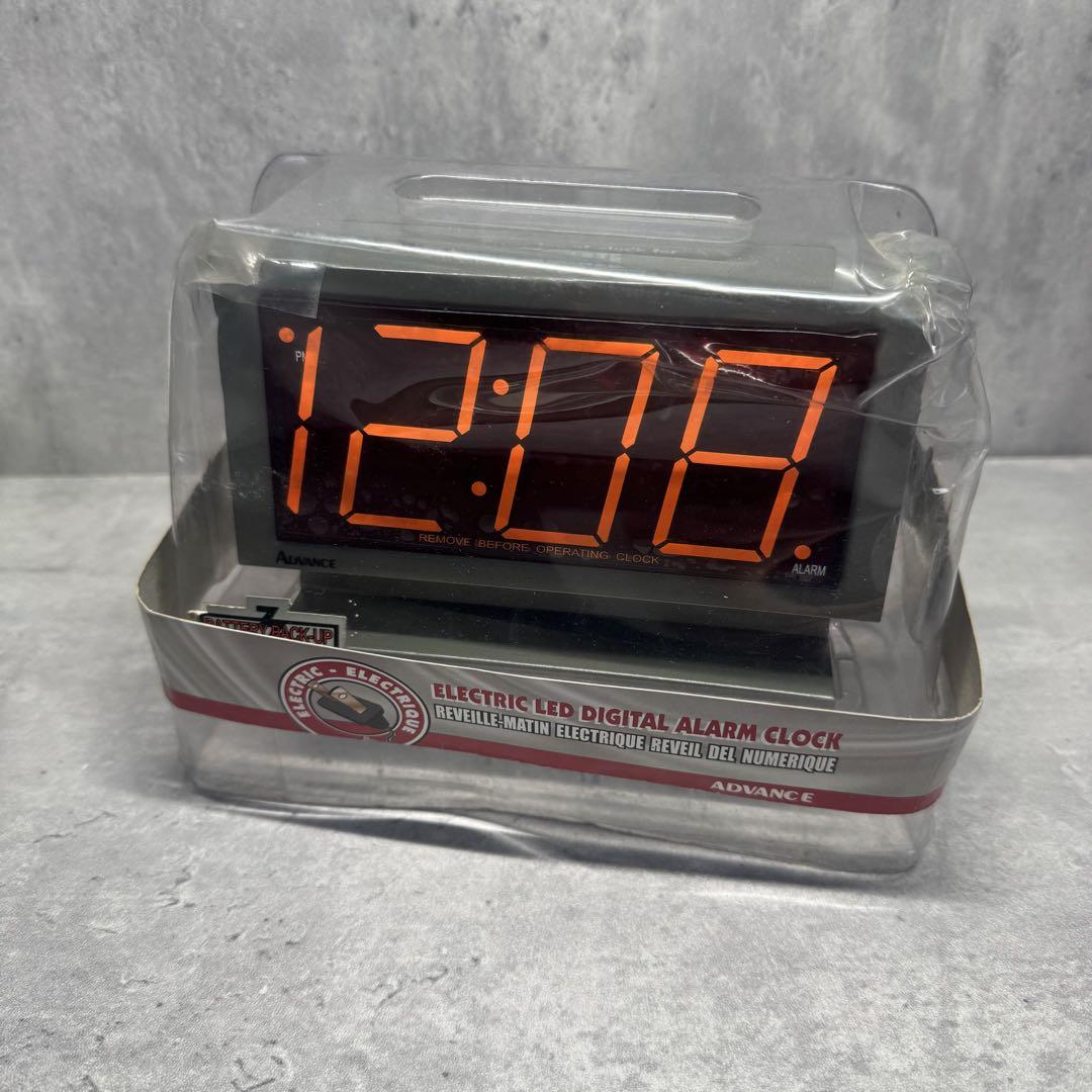 Rare New Digital Desk Clock 110V Compatible