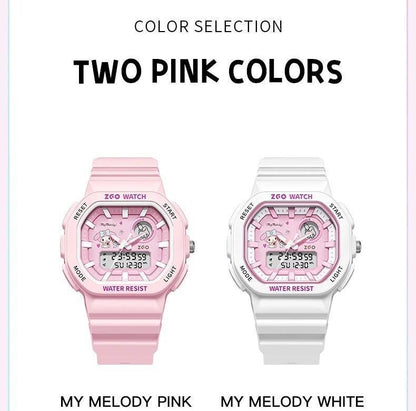 My Melody Pink Analog Digital Watch Sanrio Overseas Brand