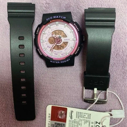 New Kuromi Analog-Digital Watch with 2-3 Bonus Items, Overseas Limited Edition