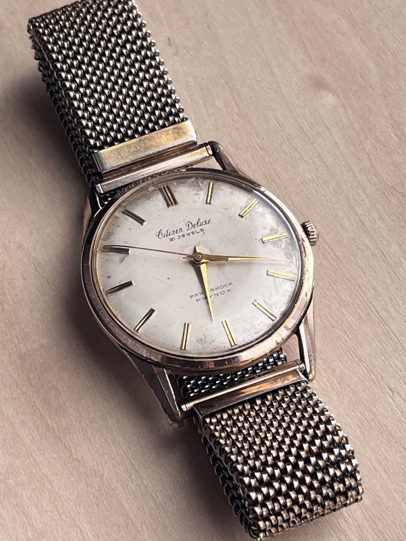 [Working / Vintage] CITIZEN Deluxe – 21 Jewels / Italian Mesh Band