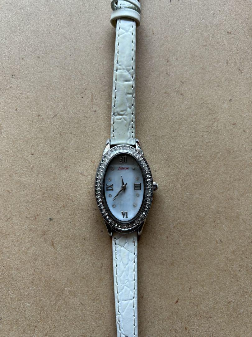 Ambrose Oval Winding Watch White