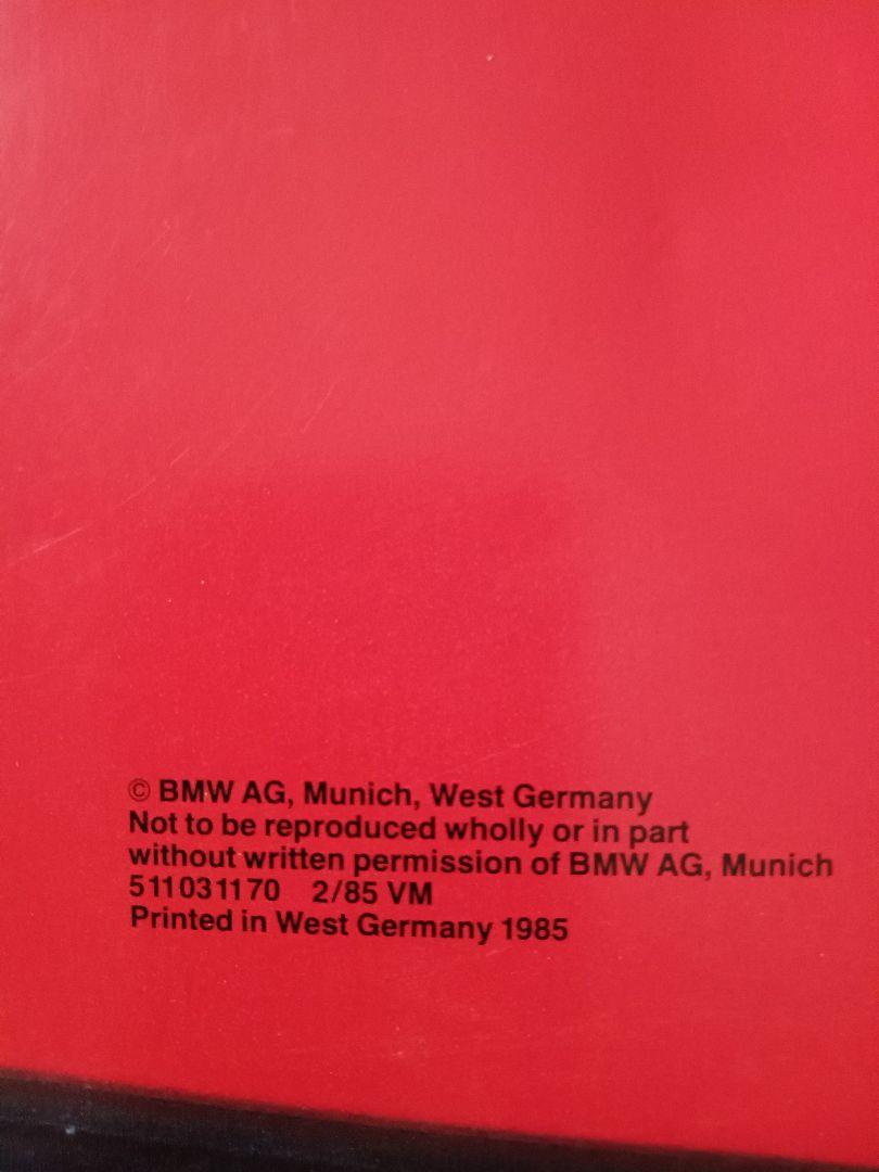 BMW 3 Series Vintage Catalog First Generation, Second Generation