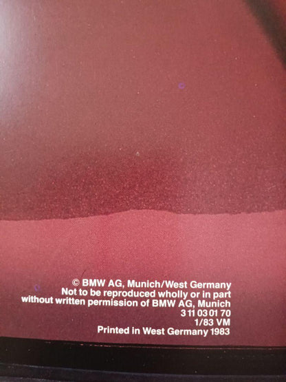 BMW 3 Series Vintage Catalog First Generation, Second Generation