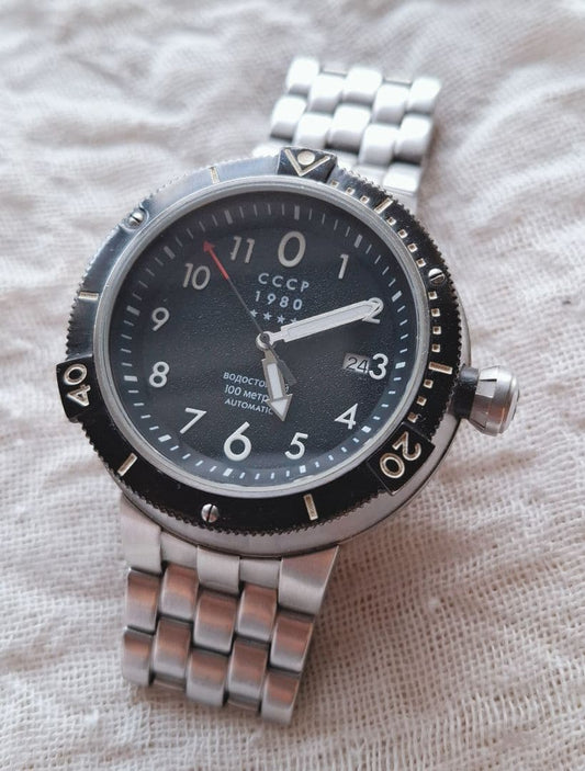 Nice! Discounted Divers Watch CCCP Automatic Winding Watch 100m Water Resistant