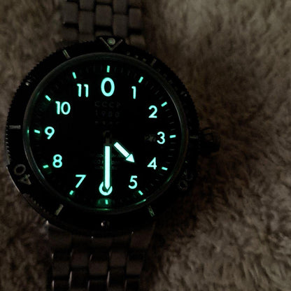 Nice! Discounted Divers Watch CCCP Automatic Winding Watch 100m Water Resistant