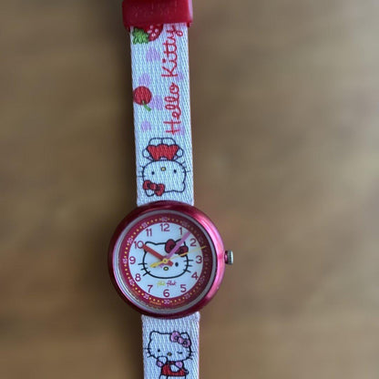 Swatch Hello Kitty Watch Red/White