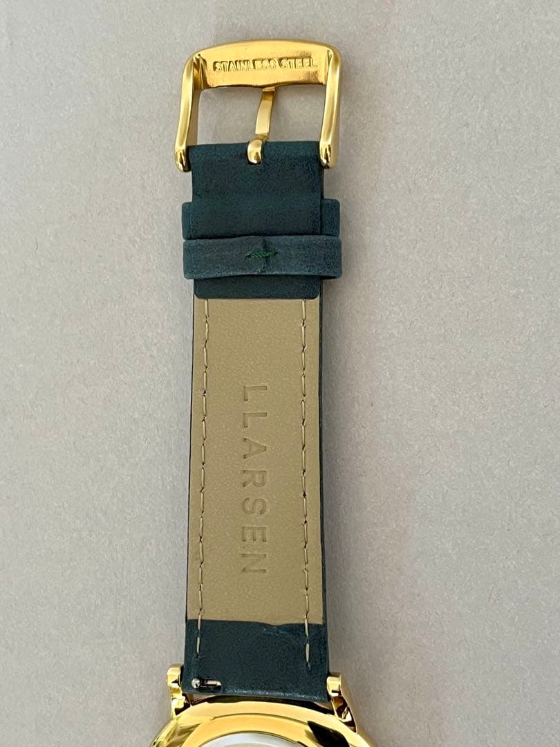 [Unused item] LARSEN Oliver 39mm Belt 2 Set New Battery Replacement After Shipping