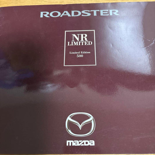 Mint Condition and Rare Mazda Roadster (NB) 'NR LIMITED' Catalog