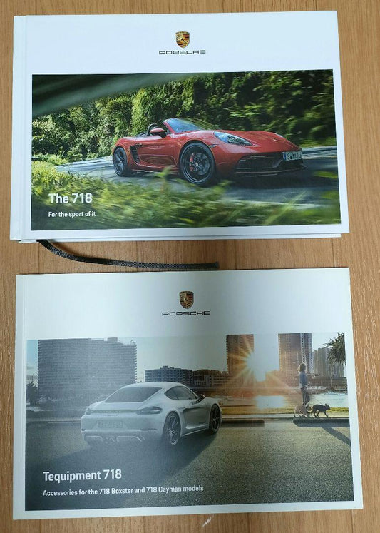 Porsche 718 Catalog Set 2 Books Boxster Cayman Accessories