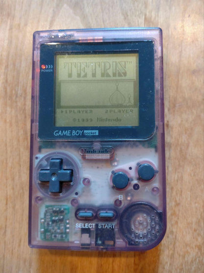 Game Boy Pocket Clear Purple (with 1 Cartridge)
