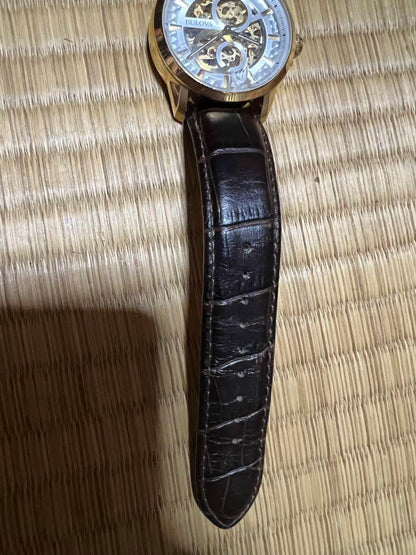 BULOVA Automatic Winding Watch Skeleton Dial