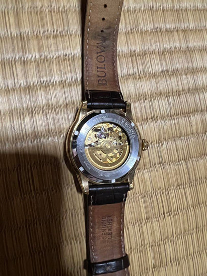 BULOVA Automatic Winding Watch Skeleton Dial