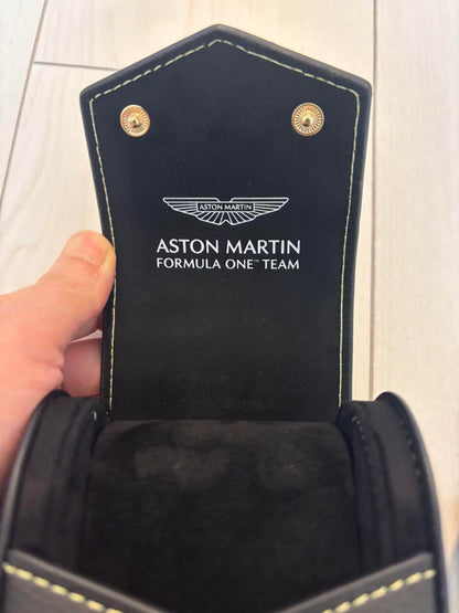 Aston Martin Black Leather Watch Case