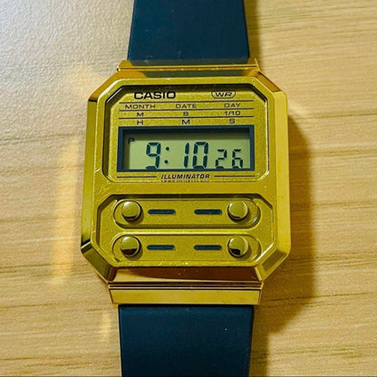 [High-Quality] CASIO STANDARD A100 Gold Reissue Operational
