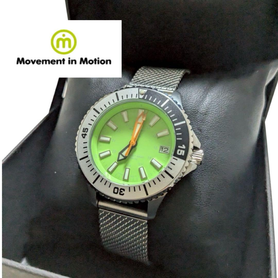 Unused Product Divers Watch Automatic Winding Watch Silver Green