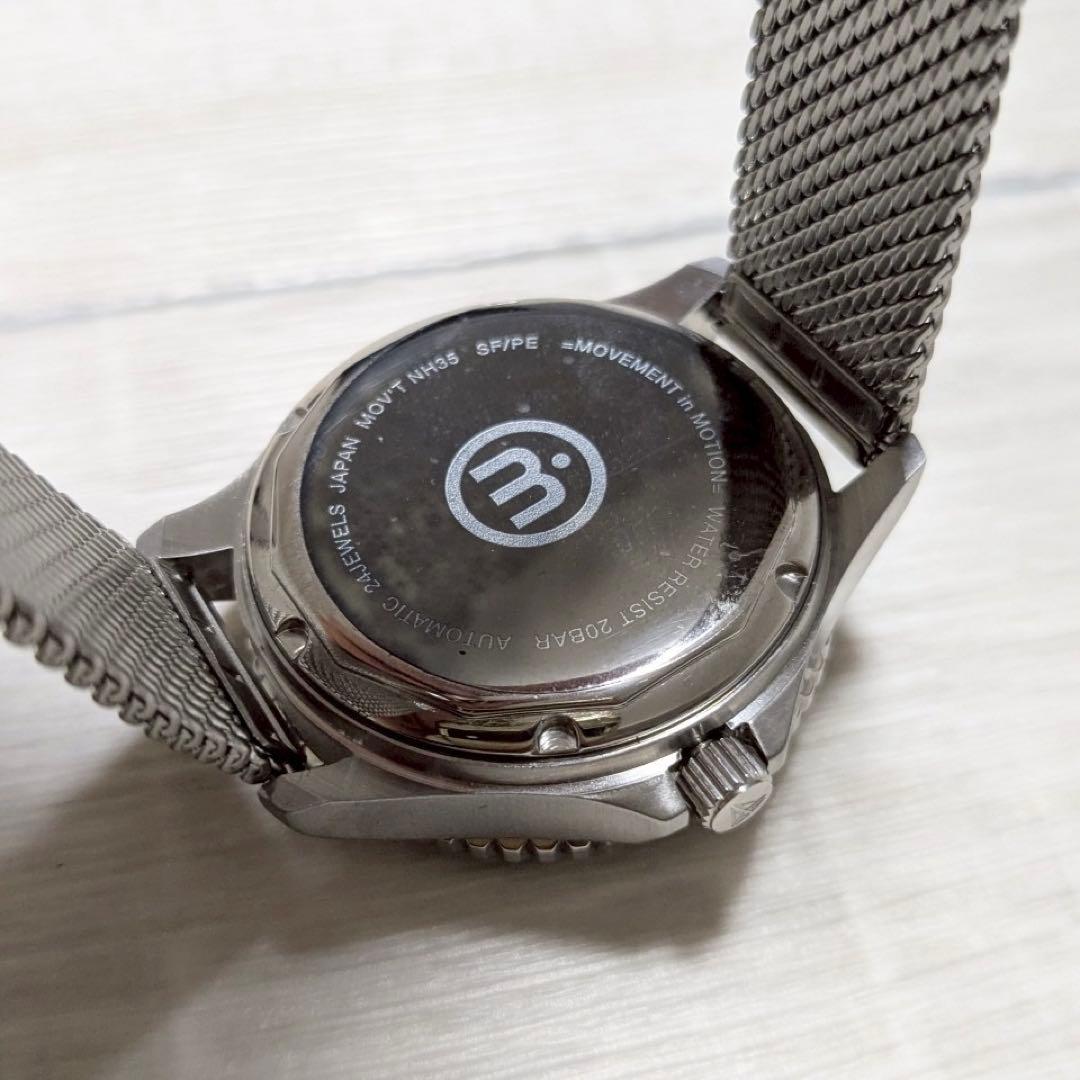 Unused Product Divers Watch Automatic Winding Watch Silver Green