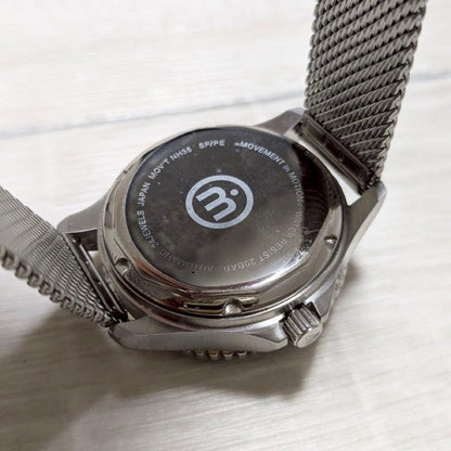 Unused Product Divers Watch Automatic Winding Watch Silver Green