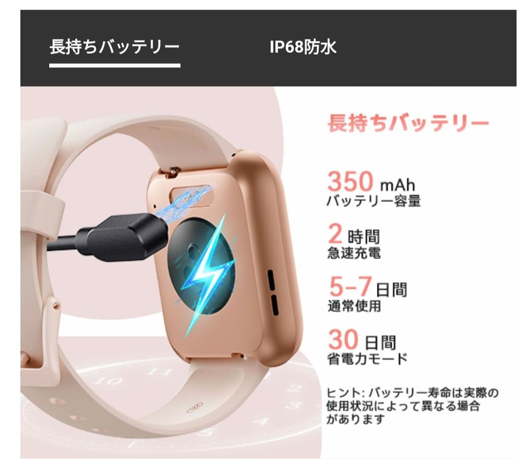 aeac Smart Watch ID208 Plus with Call Function Alexa Equipped