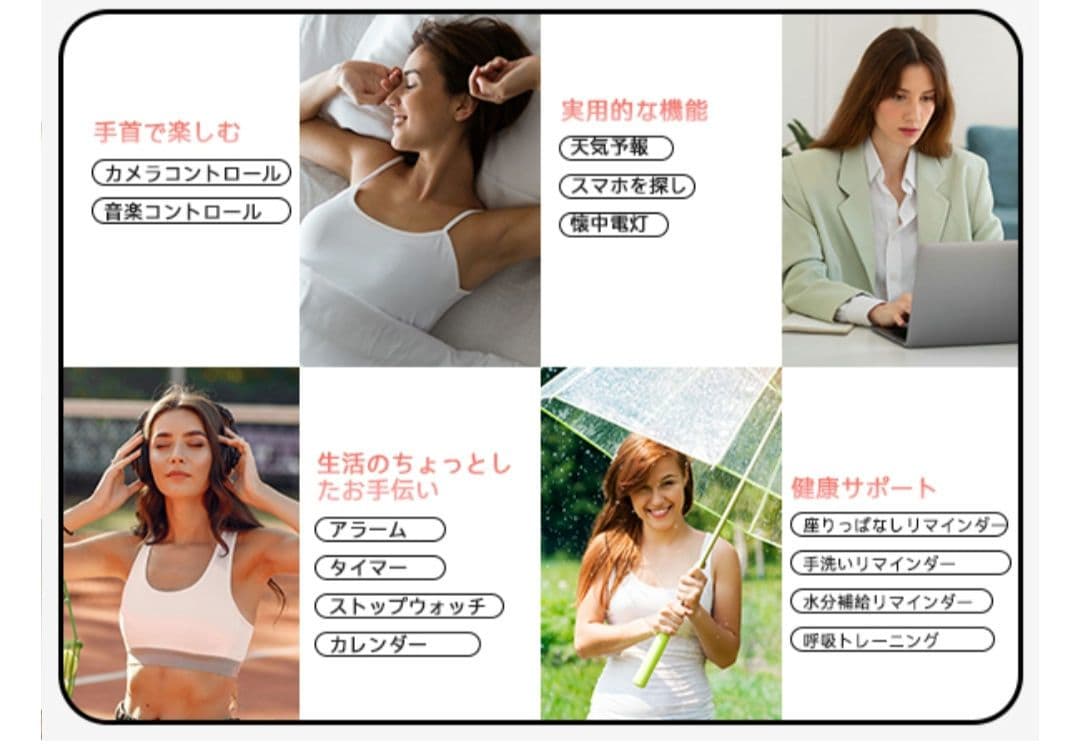 aeac Smart Watch ID208 Plus with Call Function Alexa Equipped