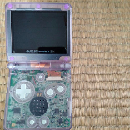V5 Game Boy Advance SP IPS LCD Clear Purple Body Only