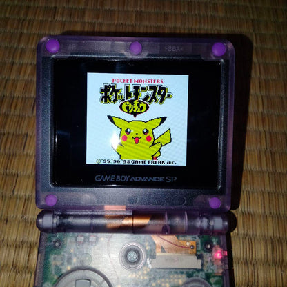 V5 Game Boy Advance SP IPS LCD Clear Purple Body Only