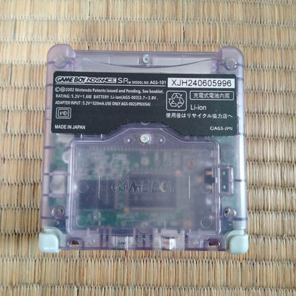 V5 Game Boy Advance SP IPS LCD Clear Purple Body Only