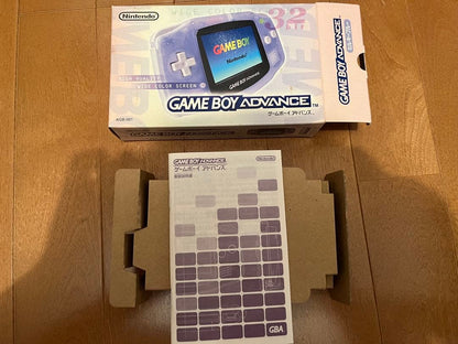 Box, manual only  Nintendo GAME BOY ADVANCE Blue
