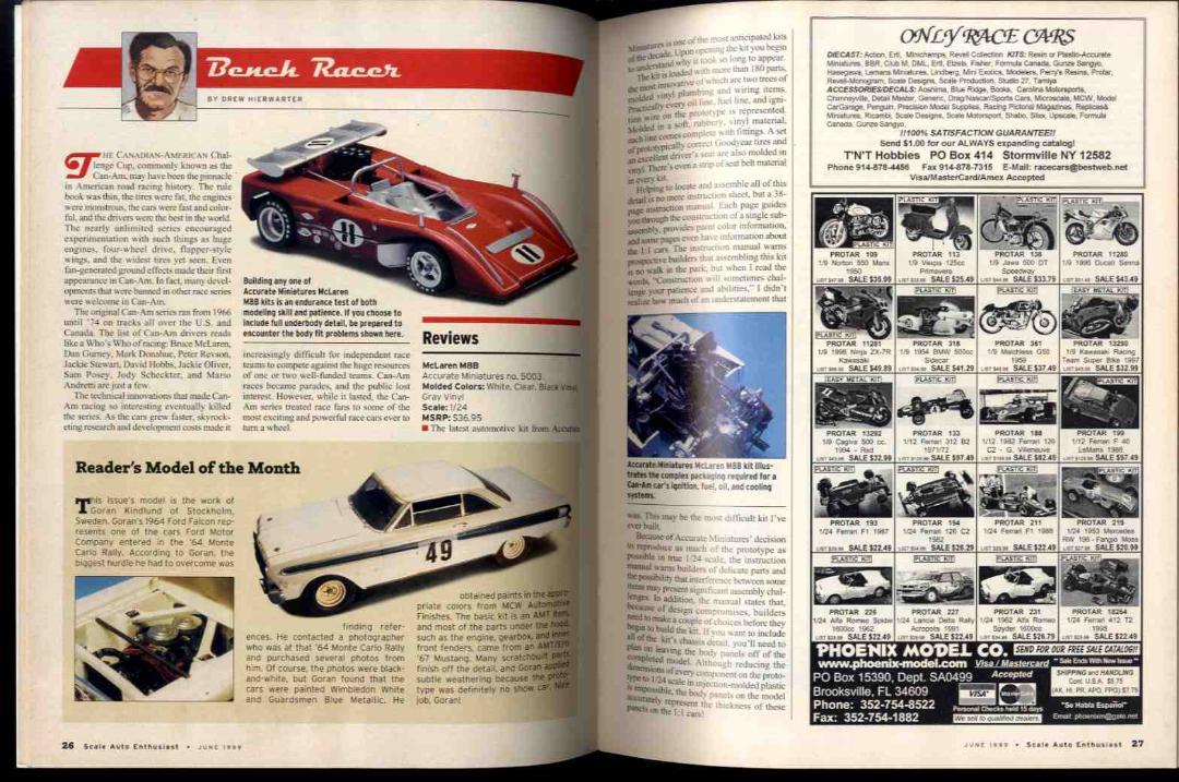Ma0096 99.6 Scale Auto Enthusiast (U.S. Magazine)
