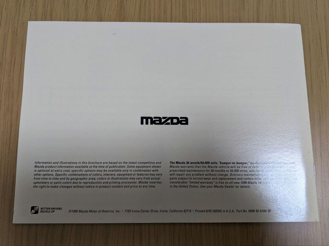 Mazda North America Comprehensive Catalog 1996