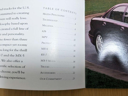 Mazda North America Comprehensive Catalog 1996