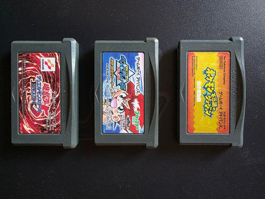 Game Boy Advance Software Set of 3 Pokémon Yu-Gi-Oh