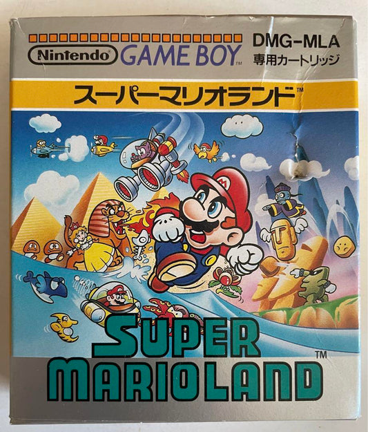 Super Mario Land Game Boy Dedicated Cartridge DMG-MLA with Box and Manual