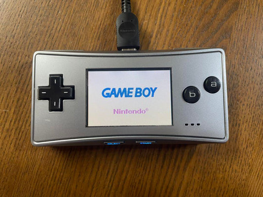 Nintendo Game Boy Micro Silver With Charger