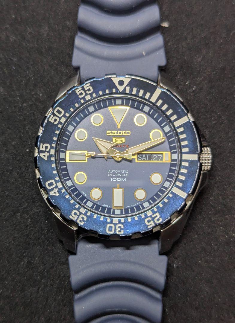 [SEIKO] Reverse Diver Seiko 5 Sports Navy Automatic