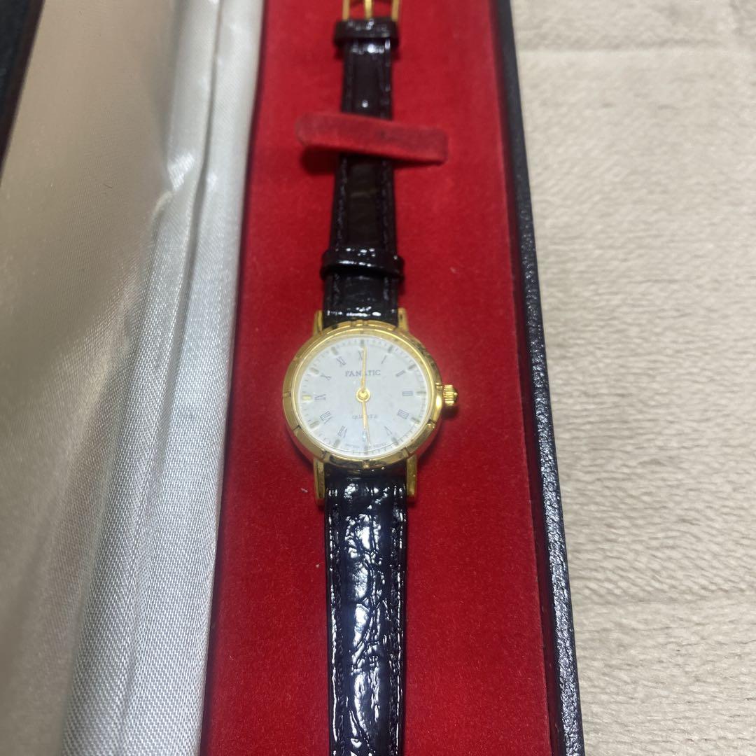 New Unused Gold Black Winding Watch