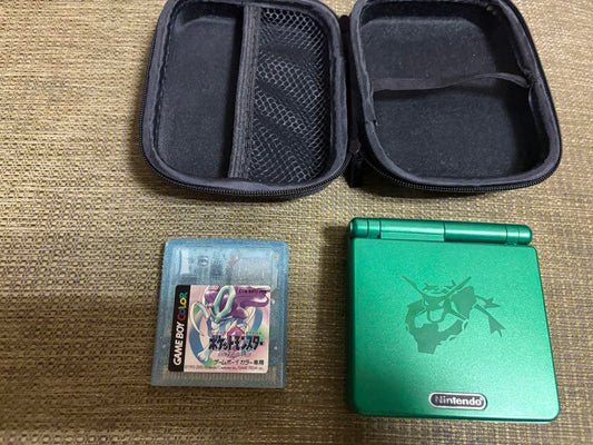 Game Boy Advance SP IPS Pokemon Crystal farm