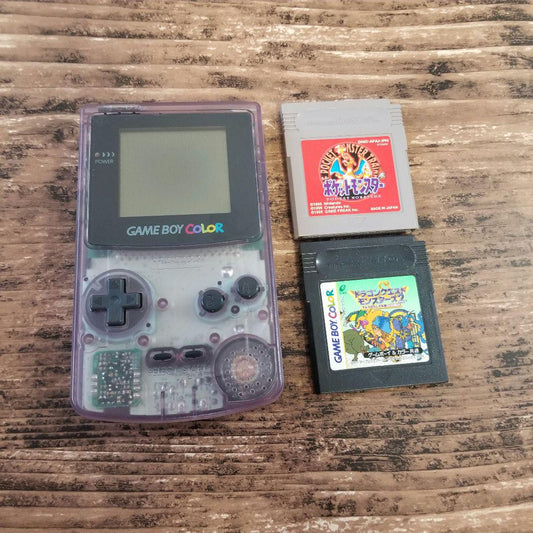 【Junk – Functionality Checked】Game Boy Color Crystal Pokemon Cassette 2 Types