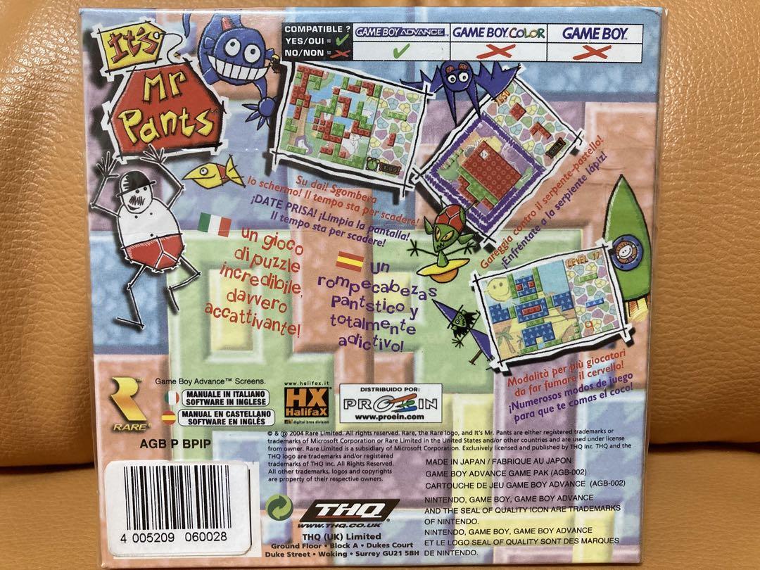 New Unopened Overseas Edition Not Released in Japan IT'S MR. PANTS GBA