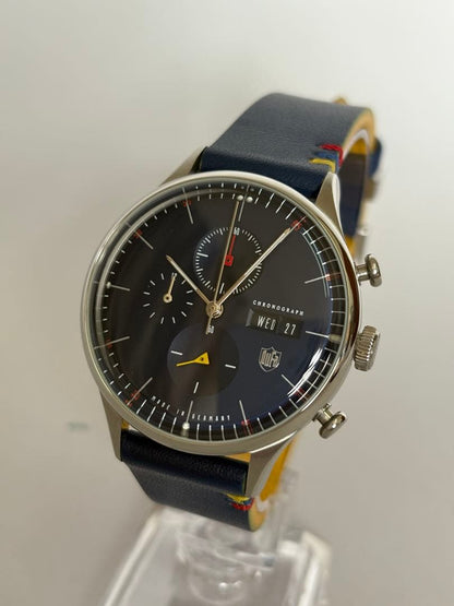 [New Unused] DUFA Chronograph Elements Bauhaus R7/9 Battery Exchanged
