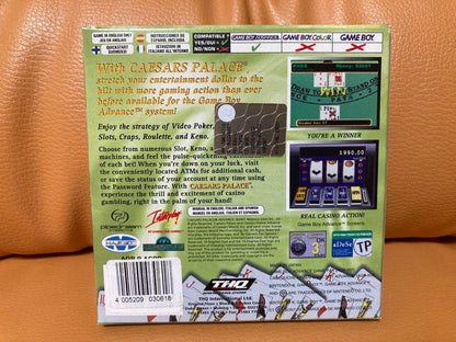 New Item, Unopened, Caesars Palace Advance, CAESARS PALACE, GBA
