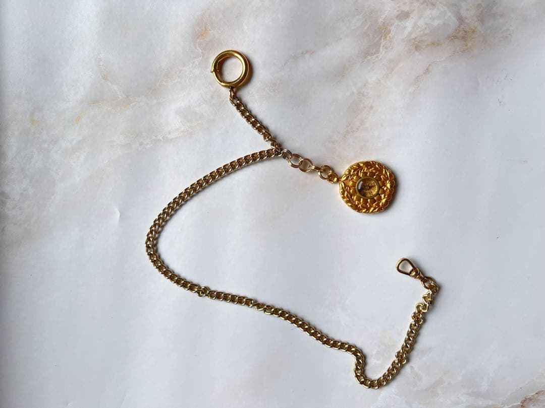 Antique Pocket Watch Chain Lock Compass Pointer 1/20 12k G.F