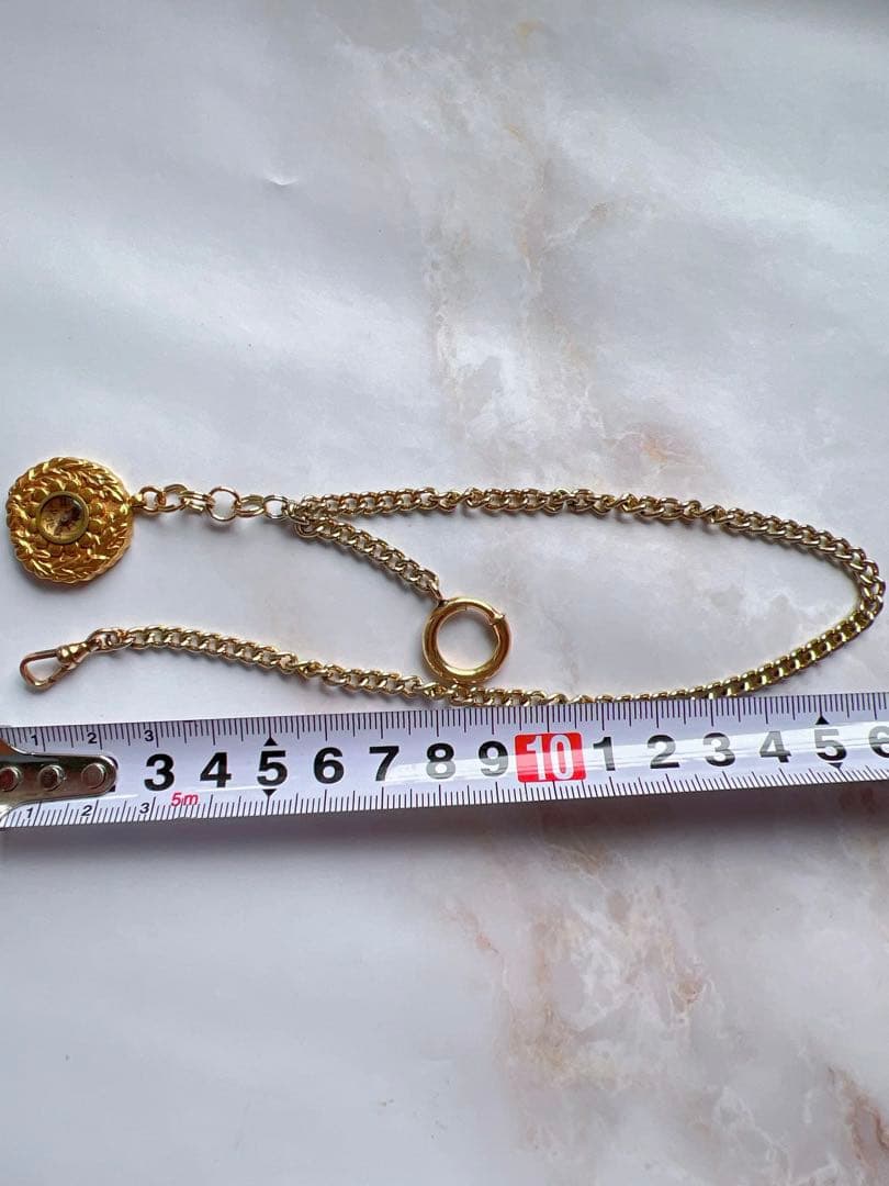 Antique Pocket Watch Chain Lock Compass Pointer 1/20 12k G.F