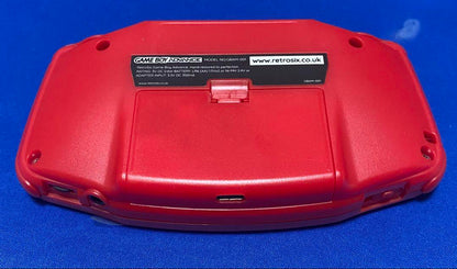 GBA Game Boy Advance Red Custom Console IPS Screen
