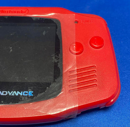 GBA Game Boy Advance Red Custom Console IPS Screen